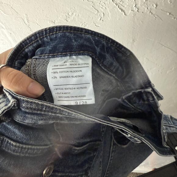 Kancan Jeans Womens 9 28 Cargo Utility‎ Denim Straight Leg Pocket Stretch Pants - Picture 9 of 9